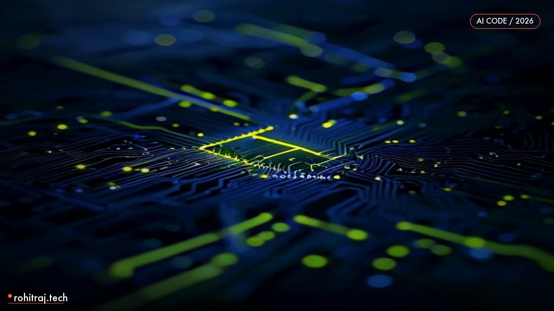 Cracked circuit board trace with one glowing fault line illustrating AI-generated code anti-patterns
