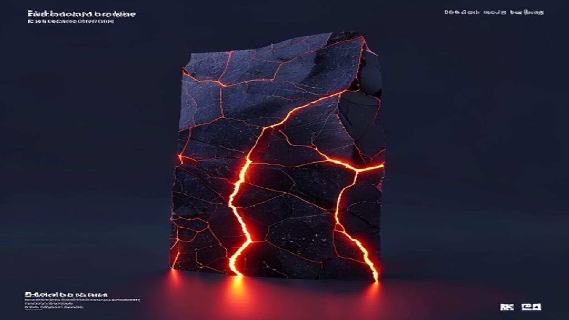 Cracked monolith with glowing amber fissures illustrating hire Flutter developer India 2026 cost and tradeoffs