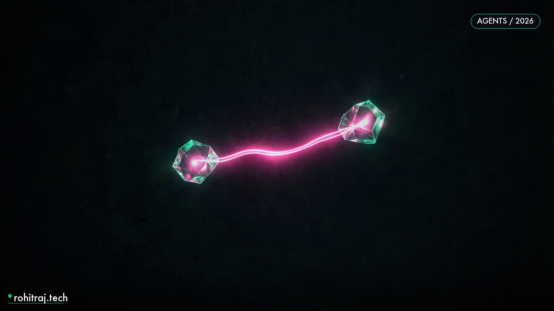 Glowing coin of light passing between two abstract nodes over a dark grid illustrating AI agent payments with x402 and AP2