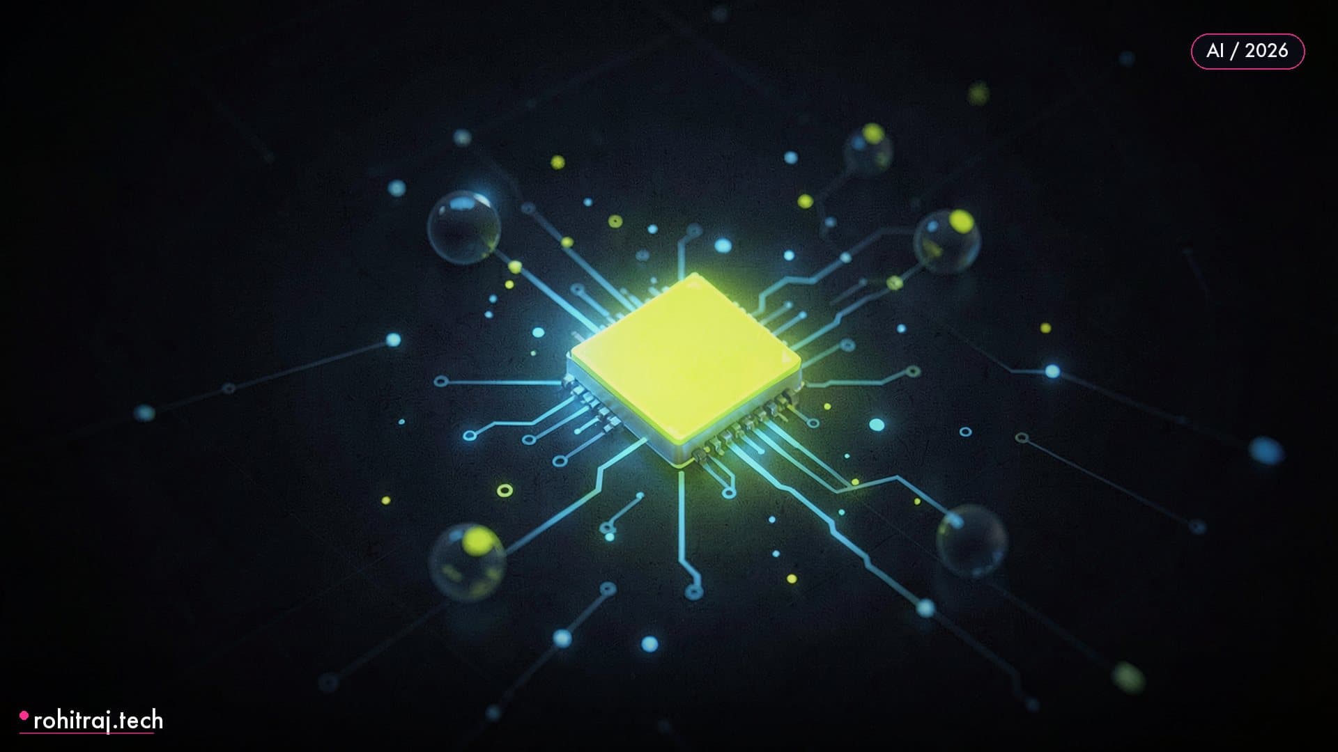 A large glowing form condensing into a compact chip illustrating AI dev tools weekly roundup week 28 of 2026