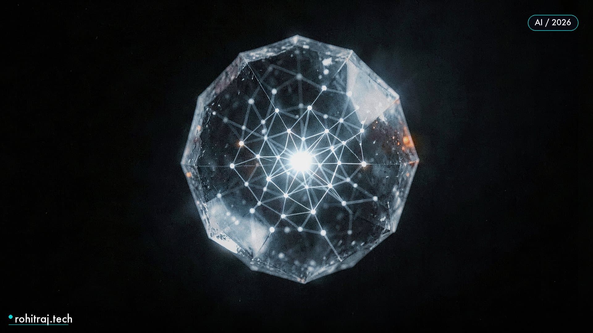 Glowing neural lattice sealed inside a translucent faceted shell illustrating AI agent skills and governance in week 31 of 2026