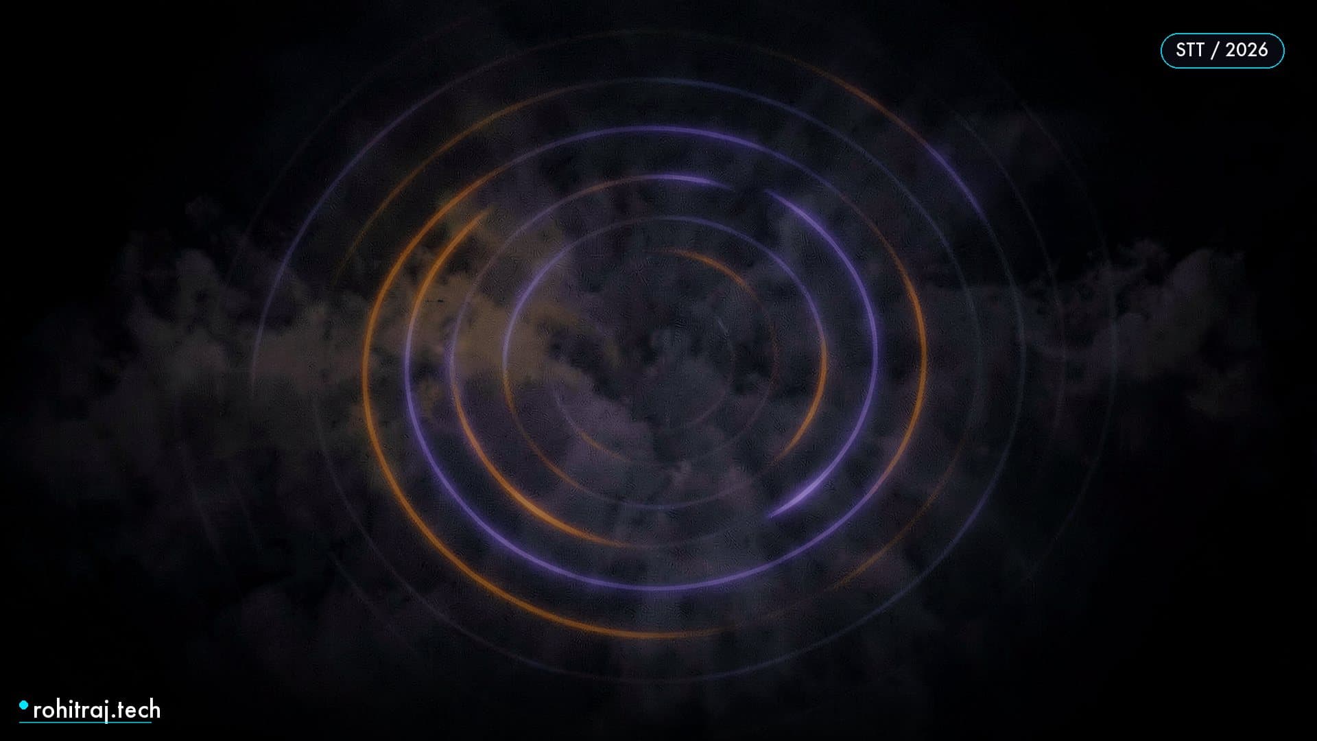 Glowing concentric sound waves in dark mist illustrating Apple SpeechAnalyzer vs Whisper on-device speech-to-text 2026