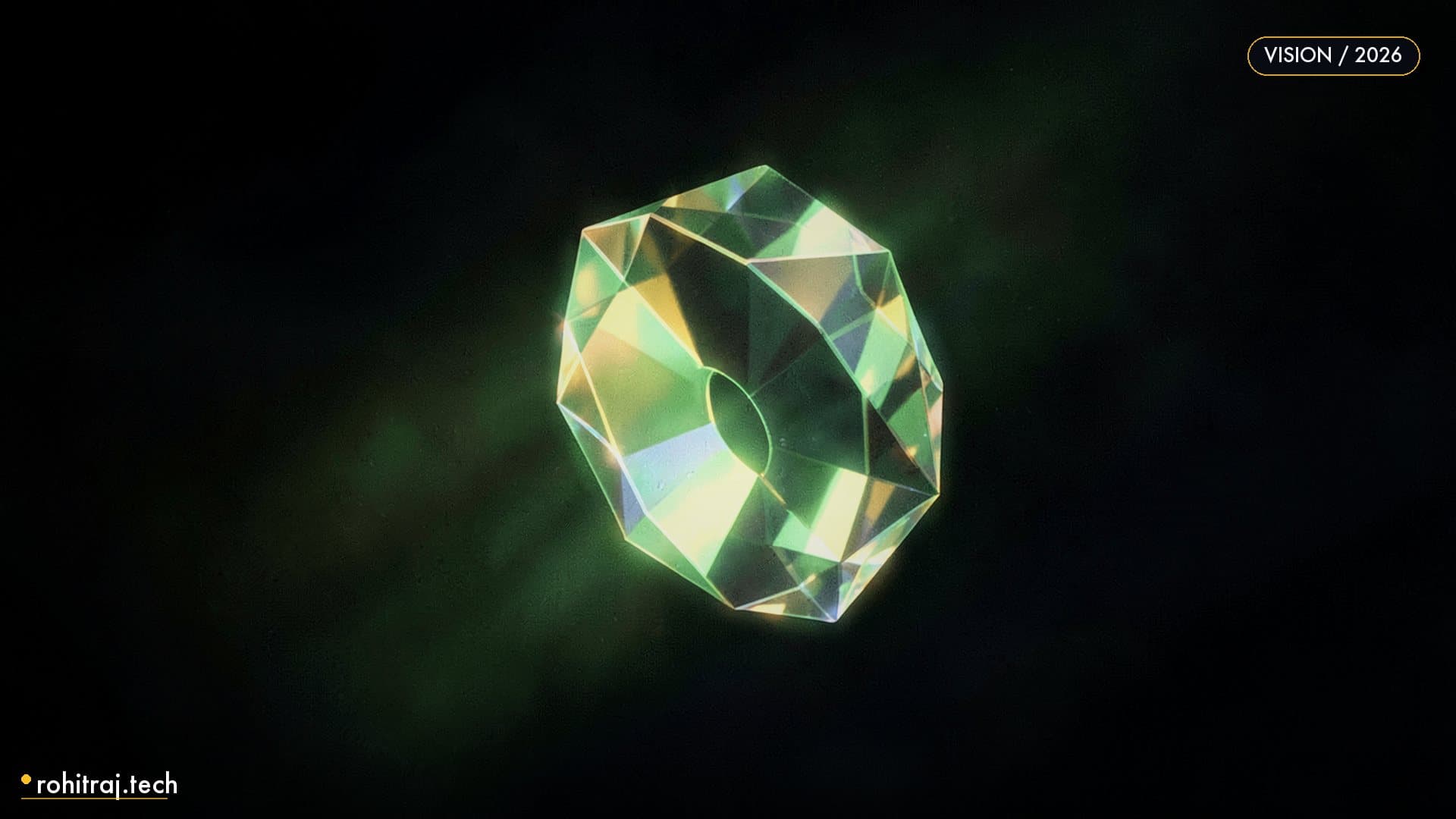 A glowing multi-faceted crystal lens refracting a spectrum of light illustrating DeepSeek V4 Vision cheap multimodal AI