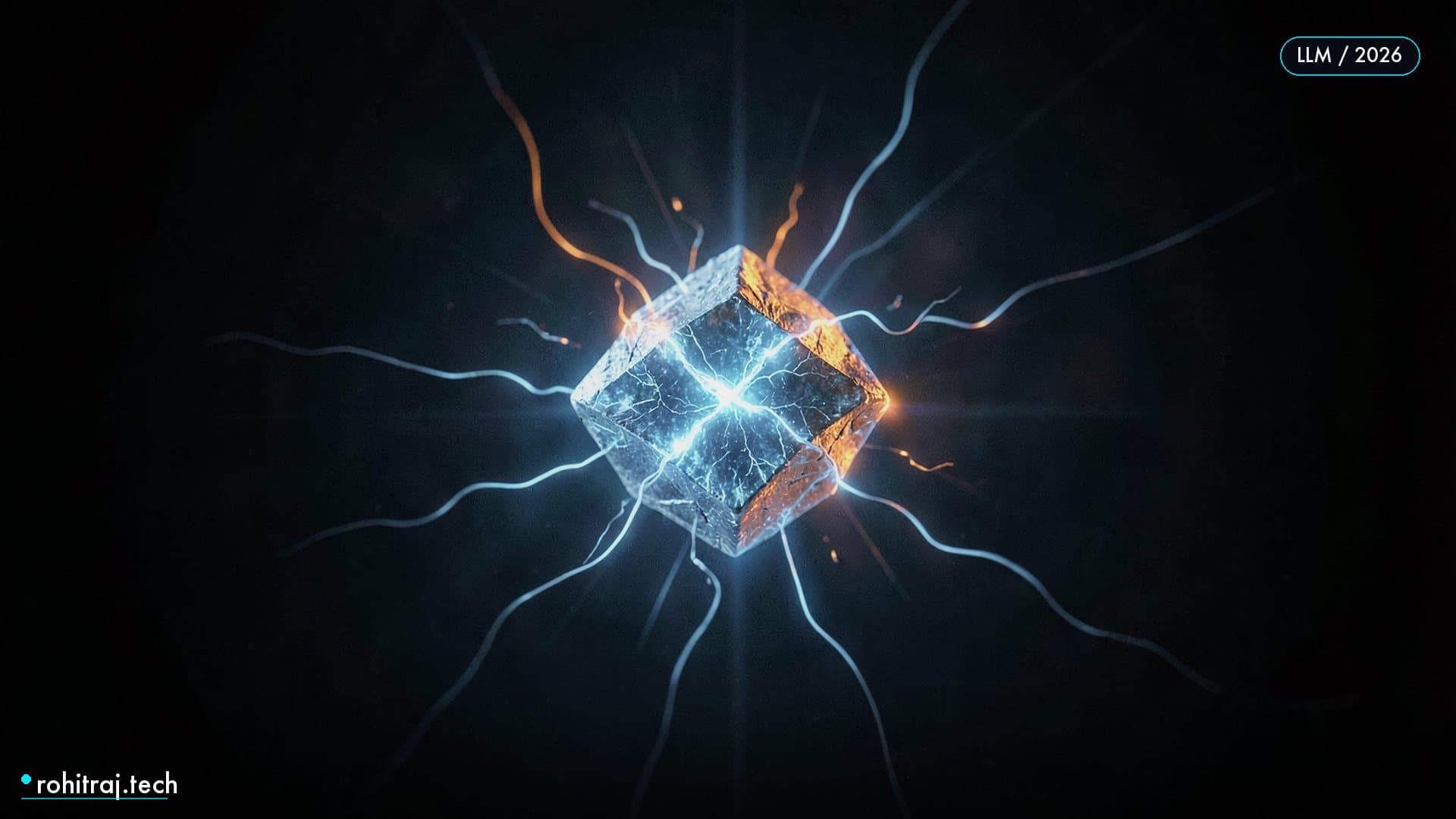 Glowing faceted core radiating energy filaments illustrating Kimi K2.7-Code vs Claude and GPT coding models