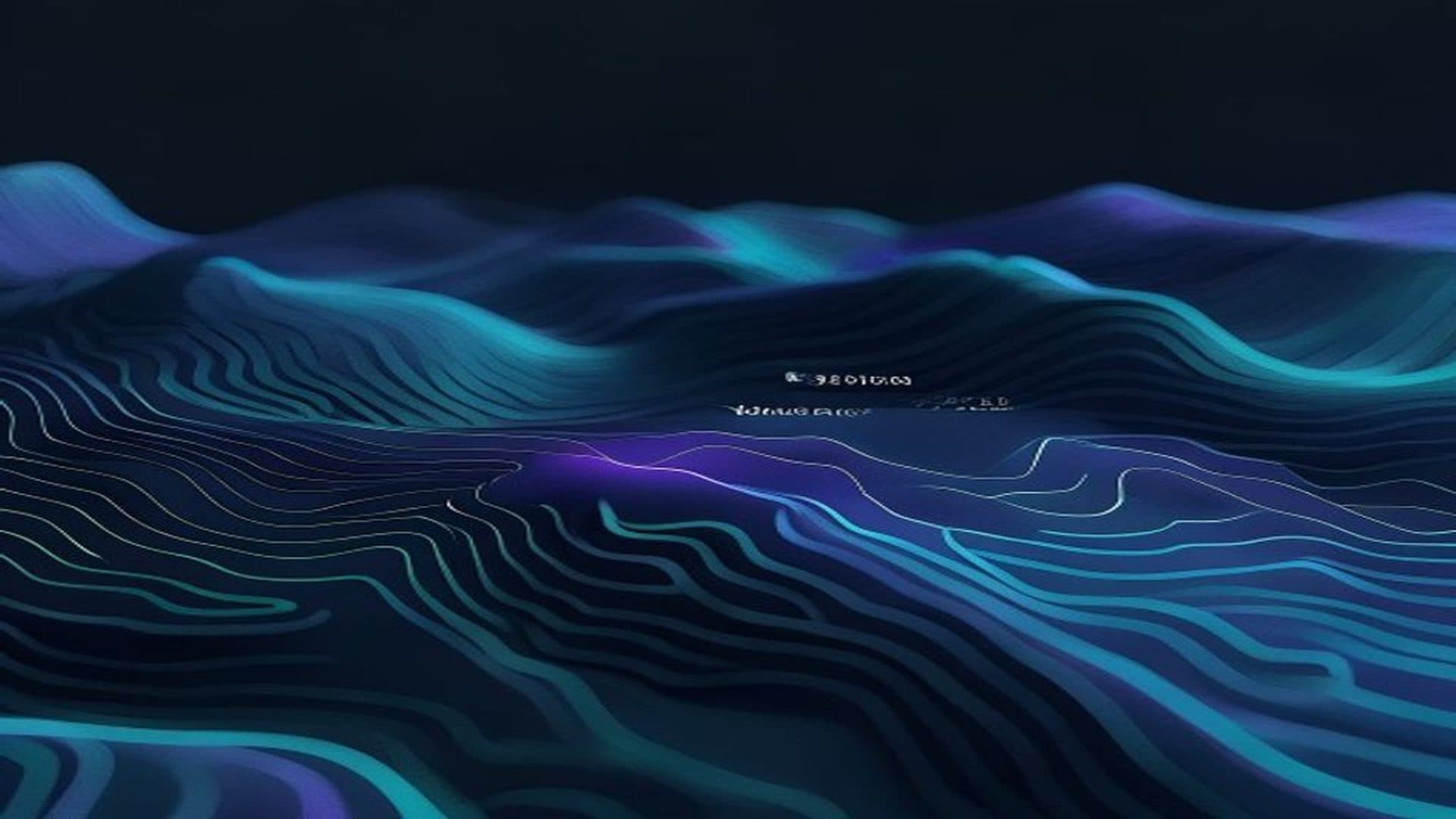 Glowing topographic contours in teal and violet illustrating Razorpay vs Stripe India MVP cost comparison